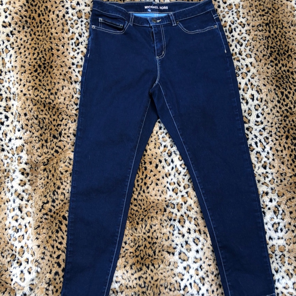 Michael Kors Women's Dark Blue Jeggings